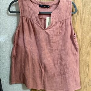 Doe & Rae Mauve Sleeveless Blouse